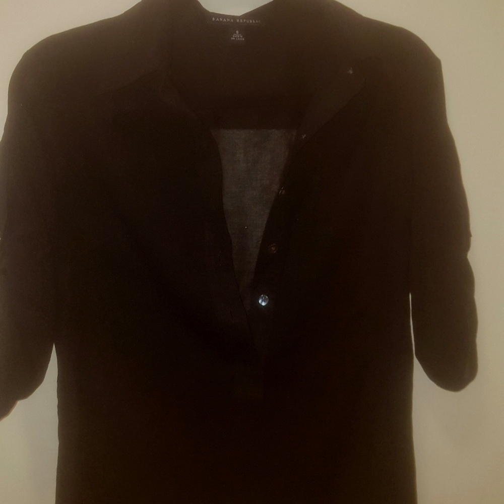 Banana Republic sheer black top